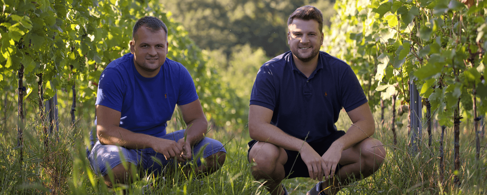 Christoph & Thomas Baum-Barth im Weinberg